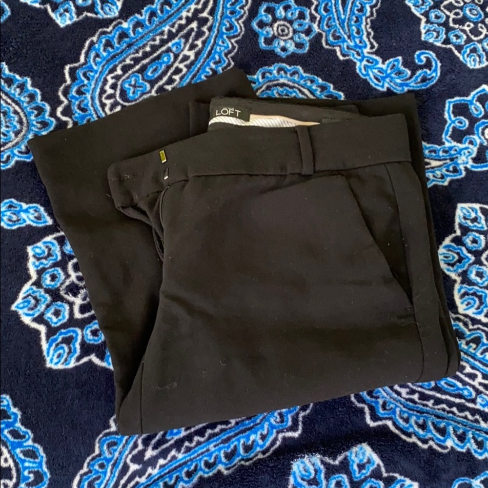 LOFT 00s Marisa black bootcut work pants